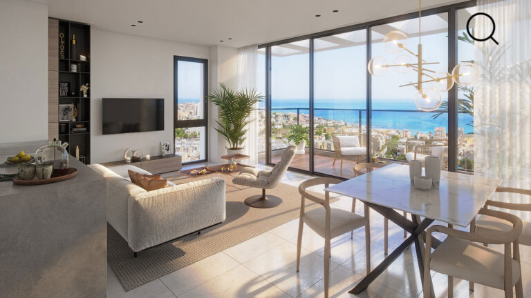 הדמיית סלון הדירה