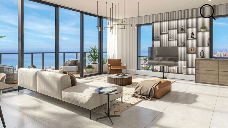 הדמיית סלון הדירה