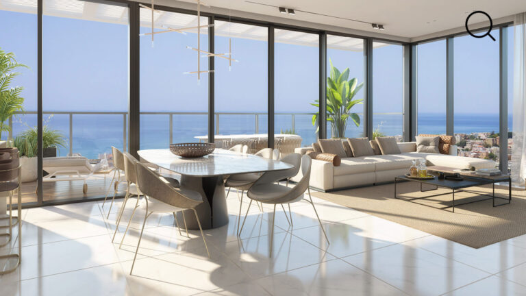 הדמיית סלון הדירה